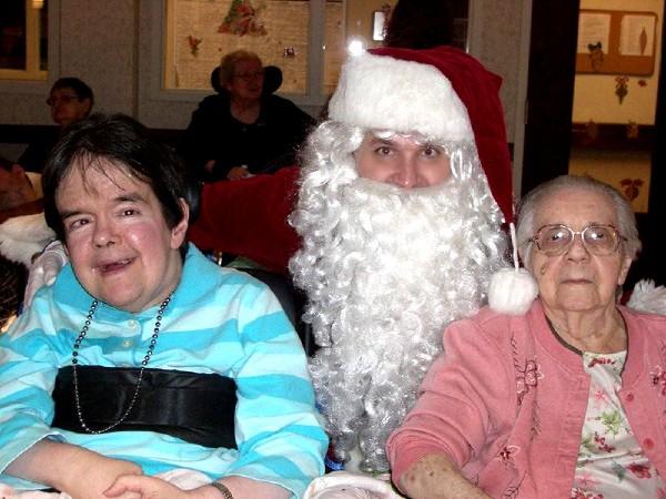 Mike playing Santa at 
Nursing Home 12-17-08